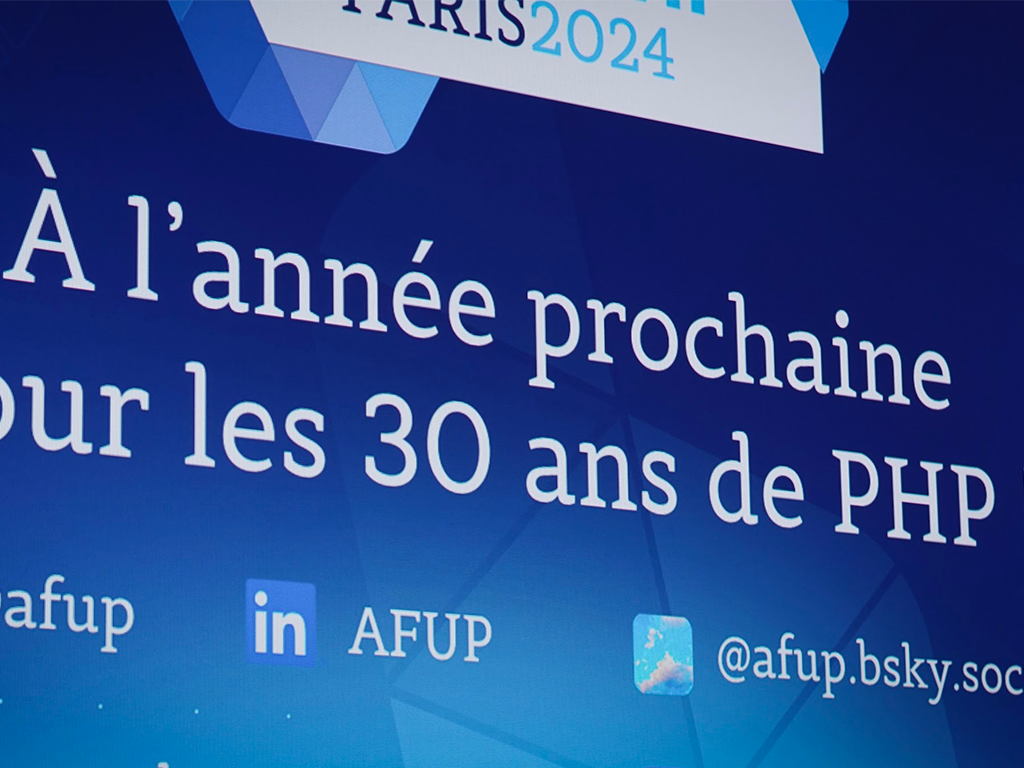 à l'année prochaine pour les 30 ans de PHP