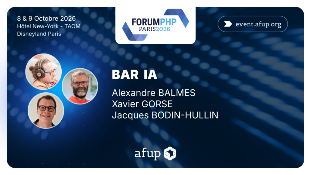 Bar IA au Forum PHP 2026