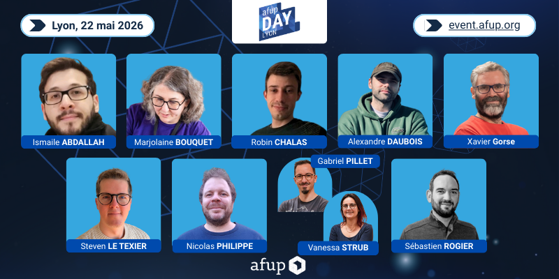 Trombinoscope des speakers de l'afup day 2026 Lyon